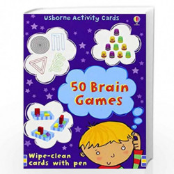 50 Brain Games (Activity and Puzzle Cards) by Usborne Book-9780746089132