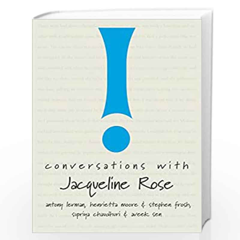 Conversations with Jacqueline Rose (Conversations - (Seagull Titles CHUP)) by Anthony Lerman Book-9780857425928