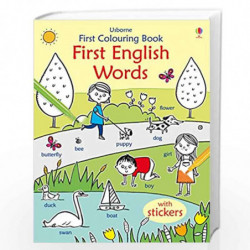 First Colouring Book First English (First Colouring Books with stickers) by Kirsteen Robson Book-9781409595137