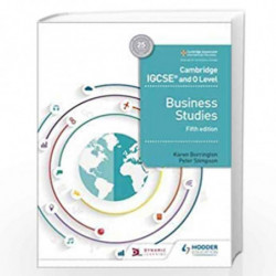 Cambridge IGCSE and O Level Business Studies 5th edition by Karen Borrington Book-9781510421240