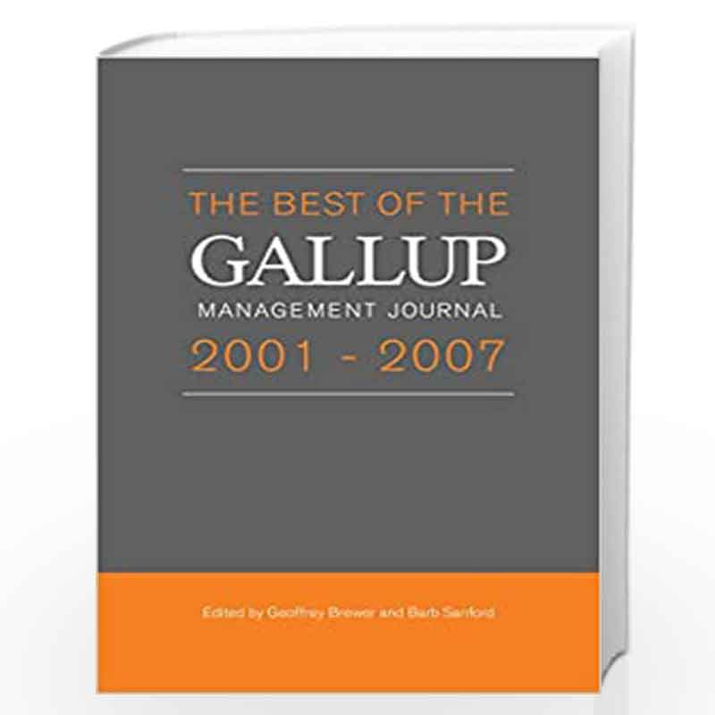 Best of the Gallup Management Journal 2001-2007 by GEOFFREY BREWER Book-9781595620194