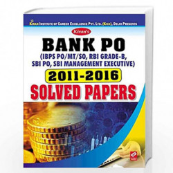 Kirans Bank PO 2011-2016 Solved Papers - 1848 (Old Edition) by Kiran Prakashan