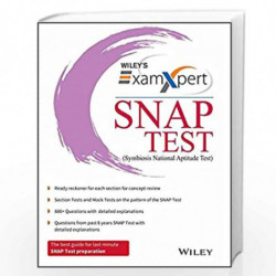 Wiley''s ExamXpert SNAP (Symbiosis National Aptitude) Test by DT EDITORIAL SERVICES Book-9788126564712