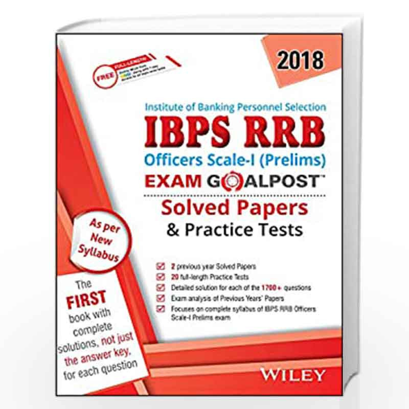 Wiley''s IBPS RRB Officers Scale - I (Prelims) Exam Goalpost Solved Papers and Practice Tests by DT EDITORIAL SERVICES Book-9788