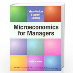 Microeconomics for Managers by DAVID M. KREPS Book-9788130917054