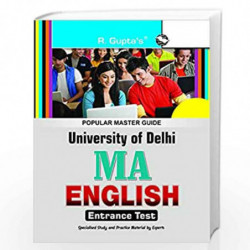DU: M.A. English Entrance Test Guide by RPH Editorial Board Book-9788178129853