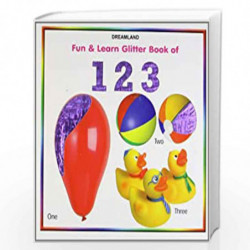 Fun & Learn Glitter Book of 123.(Bordbook): Numbers by NA Book-9788184519839