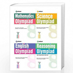 Olympiad Books Practice Sets Reasoning,Mathematics,Science,English class 8th by Arihant Experts Book-9789311129525