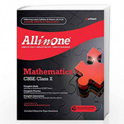 CBSE All in One Mathematics Class 10 2019-20 (Old Edition) by Arihant Experts Book-9789313194279