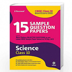 15 Sample Question Paper Science Class 10th CBSE 2019-2020(Old Edition) by Arihant Expert Book-9789324190123