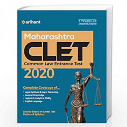 Maharashtra CLET 2020 for 3 Years Course by Arihant Experts Book-9789324191182