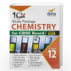 10 in One Study Package for CBSE Chemistry Class 12 with 5 Model Papers by Disha Experts Book-9789386323736