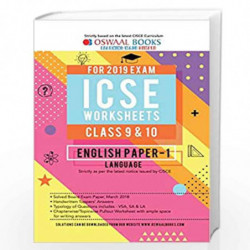 Oswaal ICSE Worksheet Class 9 & 10 English Papers 1 Language (For March 2019 Exam) Old Edition by Oswaal Editorial Board Book-97