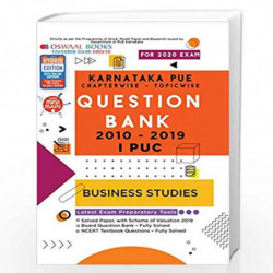 Oswaal Karnataka PUE Solved Papers I PUC Business Studies Book Chapterwise & Topicwise (For March 2020 Exam) by Oswaal Editorial