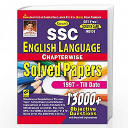 Kiran SSC English Language Chapterwise Solved Papers 1997 Till Date 13000+ Objective Questions English (2760) by Think Tank of K