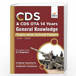 CDS & CDS OTA 14 Years General Knowledge Topic wise Solved Papers (2007-2020) by Disha Experts Book-9789390152742