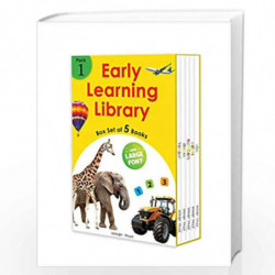 Early Learning Library Pack 1 : Box Set of 5 Books (Big Board Books Series, Large Font) by Wonder House Books Book-9789390183944