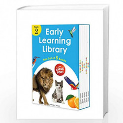 Early Learning Library Pack 2 : Box Set of 5 Books (Big Board Books Series, Large Font) by Wonder House Books Book-9789390391288