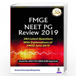 FMGE NEET PG Review 2019 by CHOURASIYA (BHUPENDRA) ARMAAN Book-9789389587906