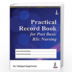 Prcatical Record Book For Post Basic Bsc Nursing by FENIN MAHIPAL SINGH Book-9789351529750