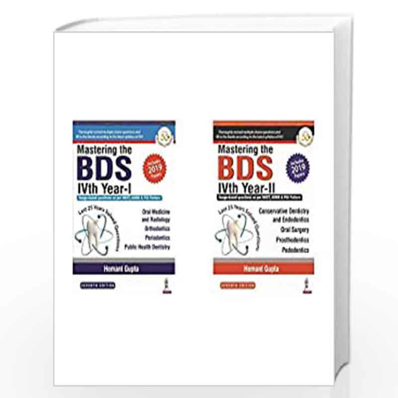 Mastering The BDS 4th Year(Last 25 Years Solved Questions)- Vol. 1 & 2 (Set of 2 books)(New Edition) by GUPTA, HEMANT Book-97893