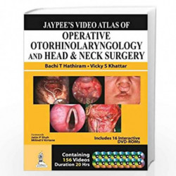Jaypee's Video Atlas Of Operative Ororhinloaryngology & Head & Neck Surgery 16 Dvd by HATHIRAM Book-9789350906576