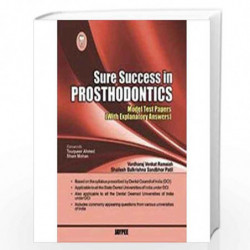 Sure Success In Prosthodontics (Model Test Papers With Explanatory Answers) by RAMAIAH Book-9789350253403