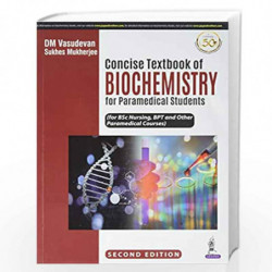 Concise Textbook of Biochemistry for Paramedical Students by VASUDEVAN DM Book-9789390281343
