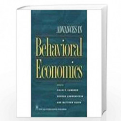 Advances in Behaviour Economics by Colin F, Camerer Book-9788122417203