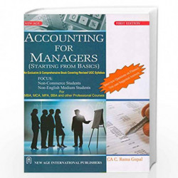 Accounting for Managers by Rama Gopal, C. Book-9788122426120