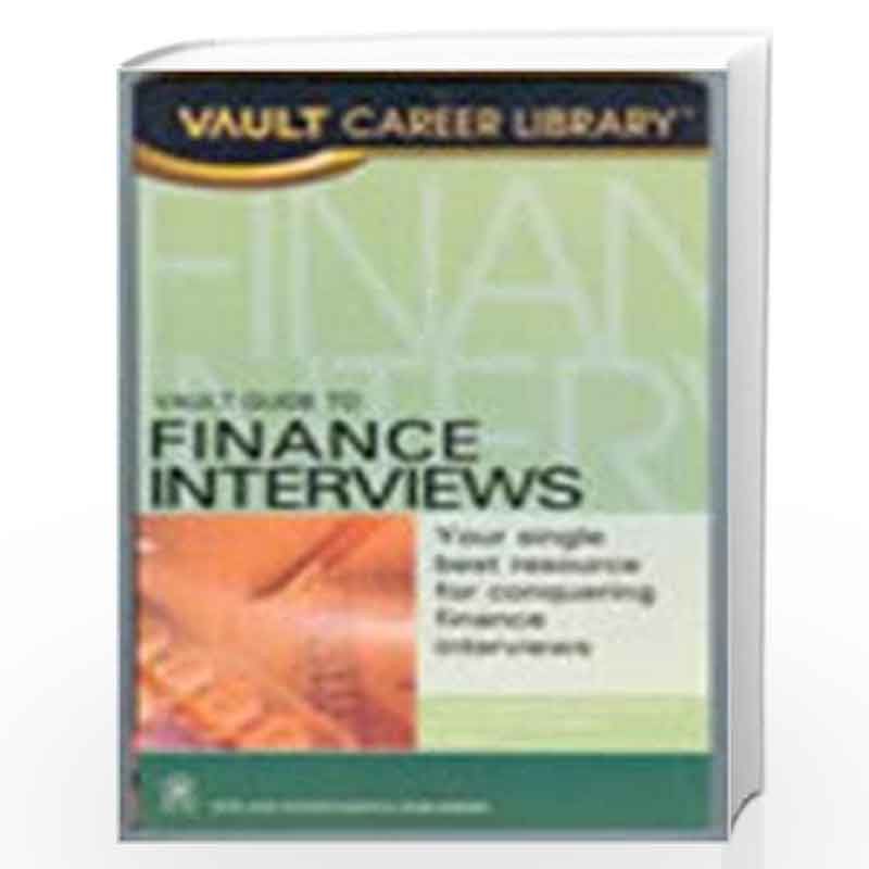 Finance Interviews by VAULT Book-9788122418934