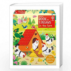 Book and 3 Jigsaws: On the Farm by Usborne Book-9781474988896