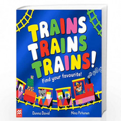 Trains Trains Trains!: Find Your Favourite (50 Vehicles to Follow and Count, 1) by Don David Book-9781529069792