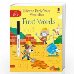 Early Years Wipe-Clean First Words (Usborne Early Years Wipe-clean) by Jessica Greenwell, Christine Sheldon Book-9781474986717