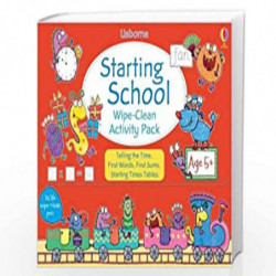 Starting School Wipe-Clean Activity Pack by Usborne Book-9781409583912