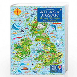 Usborne Atlas & Jigsaw Great Britain & Ireland (Usborne Atlas and Jigsaw) by Sam smith Book-9781474937627