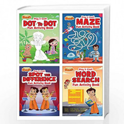 Chhota Bheem - Play It Cool! Fun Activity Books Box Set : Maze, Dot To Dot, Spot The Difference and Word Search by Wonder House 