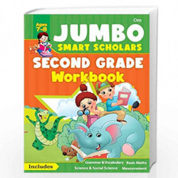 Jumbo Smart Scholars- Grade 2 Workbook Activity Book (320 full colour Pages) Grammar, Vocabulary, Science and more by Omkidz Boo