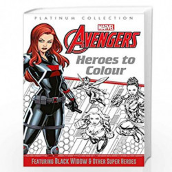 Marvel Avengers Platinum Collection Heroes to Colour (Platinum Colouring) by NA Book-9781838523596