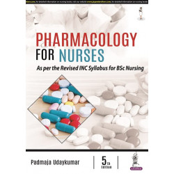 Pharmacology For Nurses by UDAYKUMAR PADMAJA Book-9789352703791