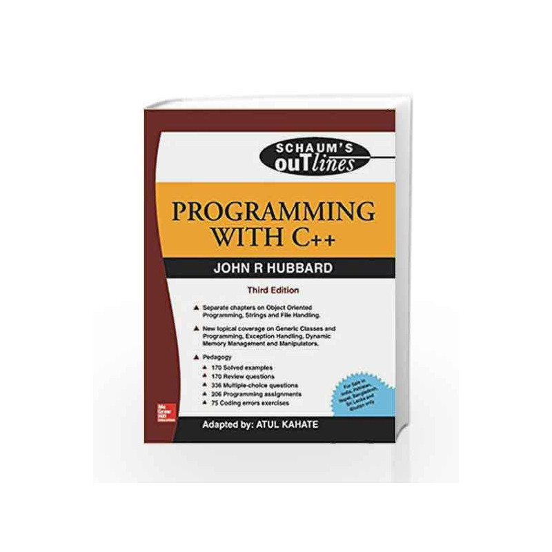 Programming with C++ by John Hubbard Book-9780070144811