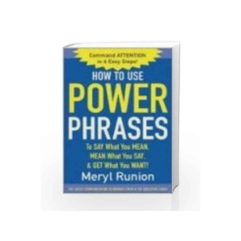 How to Use Power Phrases by Meryl Runion Book-9780070588691