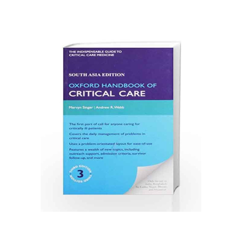 Oxford Handbook of Critical Care by Mervyn Webb, Andrew Singer Book-9780199581030