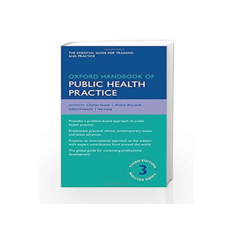 Oxford Handbook of Public Health Practice (Oxford Medical Handbooks) by Charles Guest Book-9780199586301