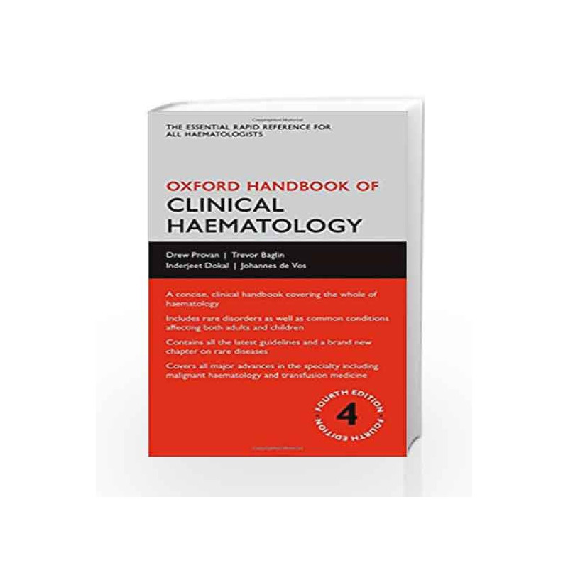 Oxford Handbook of Clinical Haematology (Oxford Medical Handbooks) by Provan Book-9780199683307