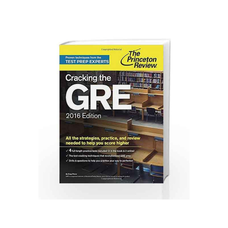 Cracking The GRE 2016 (Graduate School Test Preparation) by JAICO Book-9780804126045