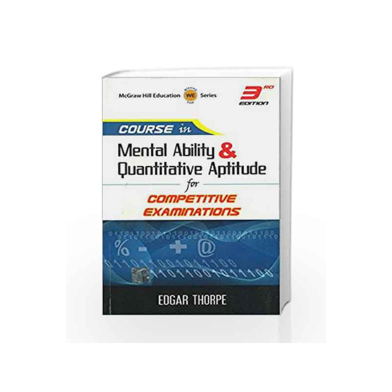 Course in Mental AbilIty and Quantitative Aptitude by Showick Thorpe Book-9781259003660