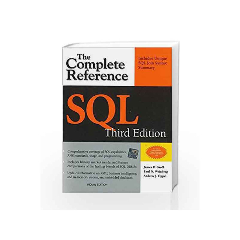 SQL The Complete Reference, 3rd Edition by James Groff Book-9781259003882
