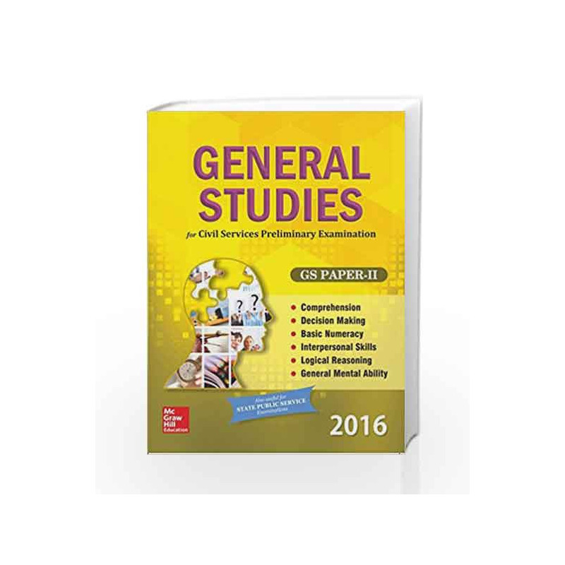 General Studies Paper 2 (2016) by MHE Book-9781259098758