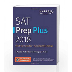 SAT Prep Plus 2018: 5 Practice Tests + Proven Strategies + Online (Kaplan Test Prep) by POWELL Book-9781506221304